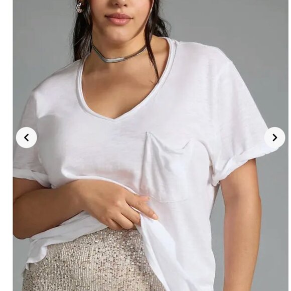 Anthropologie T.La Lars Classic V-Neck Tee - Picture 11 of 17